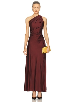 A.L.C. Aster Gown in Black Cherry - Rust. Size 2 (also in 0, 4).
