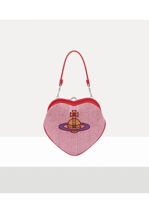 Vivienne Westwood Belle Heart Frame Purse Hotfix Diamante Pink One Size Women