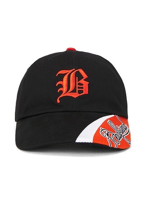 Badfriend Tiger Cap in Black & Orange - Black. Size all.