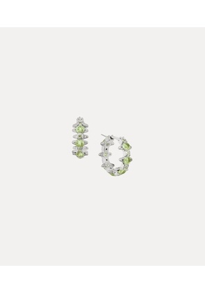 Vivienne Westwood Warwick Earrings Platinum-lime-green-cz Platinum-lime-green-cz Women