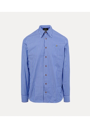 Vivienne Westwood Ghost Shirt Cotton Blue-stripe 46 Men