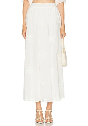 All That Remains Fleur Skirt in White - White. Size 10/M (also in 12/L, 6/XS, 8/S).