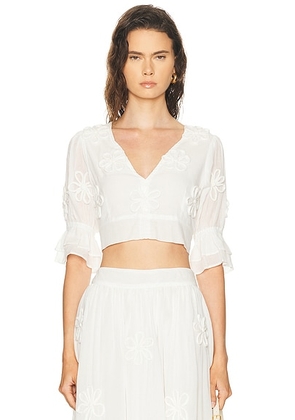 All That Remains Fleur Top in White - White. Size 10/M (also in 12/L, 6/XS, 8/S).