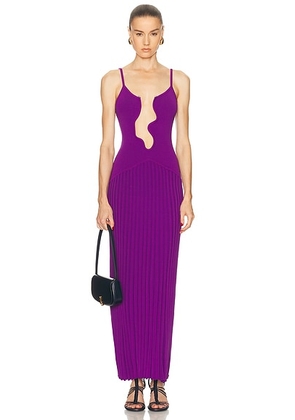 Christopher Esber Salacia Wire Sunray Dress in Pelisse - Purple. Size M (also in S).