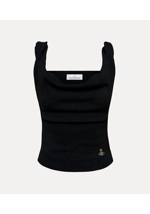 Vivienne Westwood Anna Top Rib Jersey Black XS Women