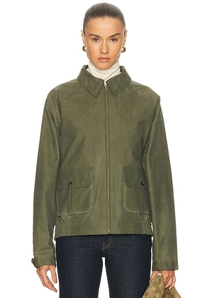 BODE Waxed Coach's Jacket in Light Green - Green. Size L (also in M, S, XS).