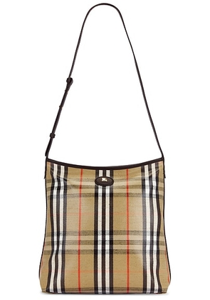 Burberry Highlands Shoulder Bag in Sand - Tan. Size all.