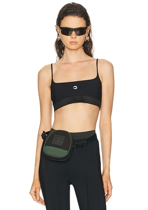 Coperni Cycling Bra Top in Black - Black. Size L (also in M, S, XS).