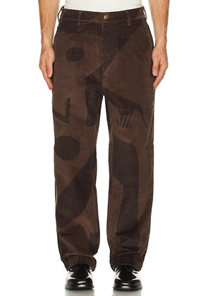 By Parra Detached Pants in Brown - Brown. Size S (also in XL/1X, XXL/2X).