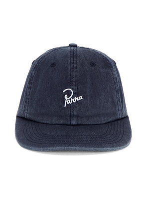 By Parra Signature 6 Panel Hat in Navy Blue - Blue. Size all.