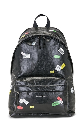 Balenciaga Explorer Backpack in Black & Multicolor - Black. Size all.