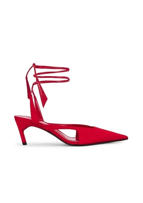 THE ATTICO Diane 55mm Slingback Heel in Red - Red. Size 36 (also in 36.5, 37, 37.5, 38, 38.5, 39, 39.5, 40).