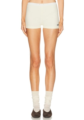 Entire Studios Lounge Short in Pollen - Lemon. Size L (also in M, S, XL, XS).