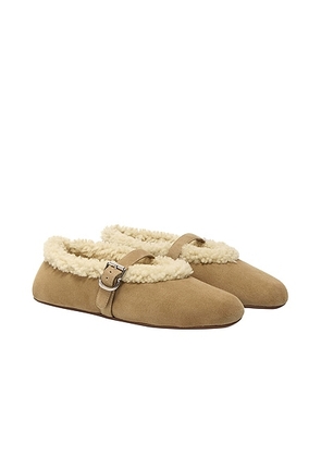 ALAÏA ALAΪA Ballet Flat in Camel - Beige. Size 38.5 (also in 39.5).