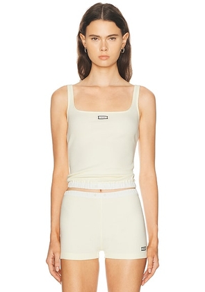 Entire Studios Lounge Tank Top in Pollen - Lemon. Size L (also in M, S, XL, XS).