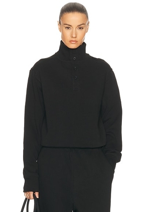 Entire Studios Port Pullover in Black - Black. Size XL (also in XS).