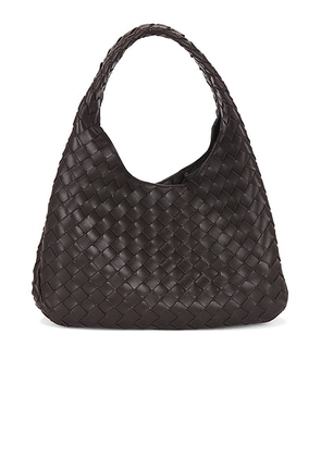 Bottega Veneta Campana Bag in Fondant & Muse Brass - Chocolate. Size all.