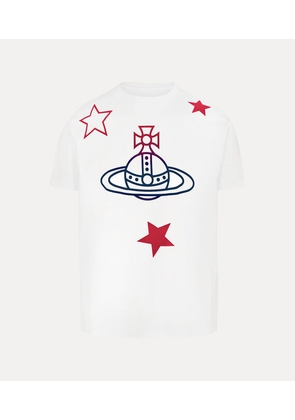 Vivienne Westwood Orb And Stars Classic T-shirt Cotton White XS Unisex