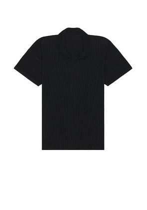 Homme Plisse Issey Miyake Polo in Black - Black. Size 4 (also in ).