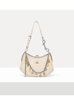 Vivienne Westwood Charm Frame Purse Supple Leather Cream-purple / Red / Bluesilver-ch One Size Women