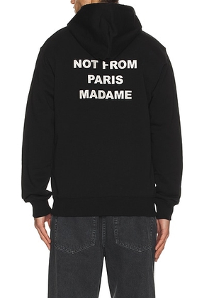 Drôle De Monsieur Dr&ocirc;le De Monsieur Le Hoodie Slogan in Black - Black. Size L (also in M, S, XL/1X, XXL/2X).