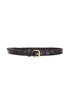 Dries Van Noten Leather Belt in Taupe - Brown. Size 75 (also in 80, 85, 90, 95).