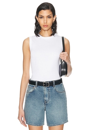 FLORE FLORE Esme Tank Top in White - White. Size L (also in M).