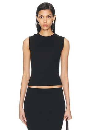 FLORE FLORE Esme Tank Top in Black - Black. Size L (also in M, S, XL).