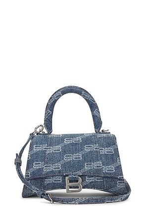 balenciaga Balenciaga Small Hourglass Top Handle Bag in Blue - Denim-Medium. Size all.