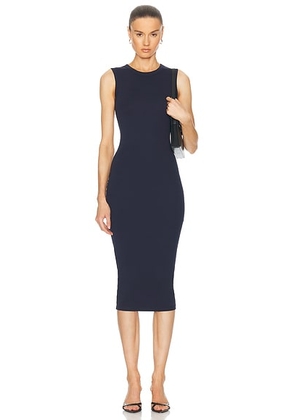 FLORE FLORE Esme Midi Dress in Navy - Navy. Size L (also in XL, XS).