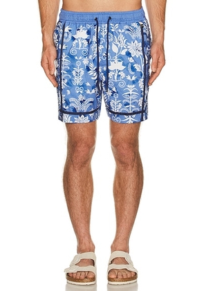 Agua Bendita Fredie Trunks in Blue - Blue. Size 30 (also in 32, 34, 36, 38).