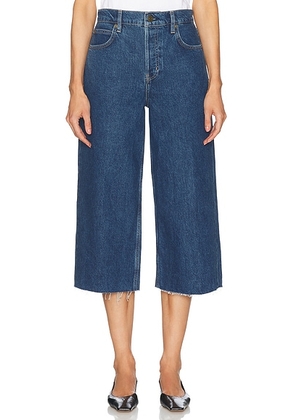 FRAME High Rise Easy Capri Jeans in Wren - Denim-Medium. Size 26 (also in ).
