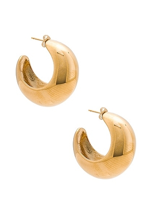 Isabel Marant Large Hoop Earrings in Dore - Metallic Gold. Size all.