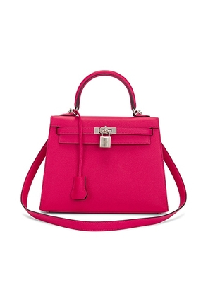 hermes Hermes Epsom Kelly 25 Sellier Handbag in Rouge - Fuchsia. Size all.