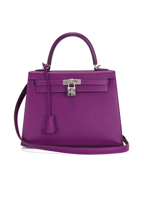 hermes Hermes Epsom Kelly 25 Handbag in Anemone - Purple. Size all.