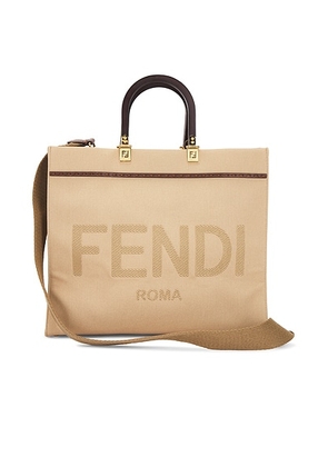 fendi Fendi Sunshine Shopper Tote Bag in Beige - Beige. Size all.