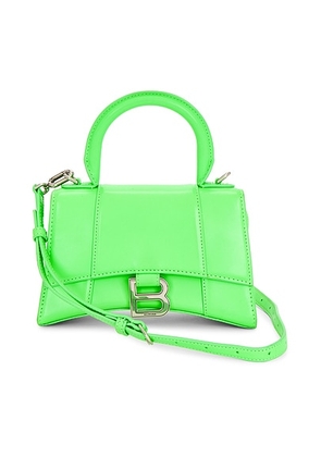 balenciaga Balenciaga Extra Small Hourglass Top Handle Bag in Acid Green - Green. Size all.
