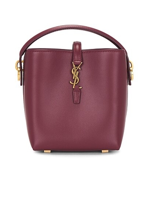 saint laurent Saint Laurent Mini Le 37 Bucket Bag in Dark Bordeaux - Wine. Size all.