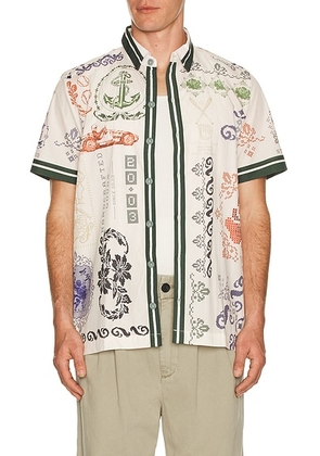 Agua Bendita Jack Shirt in Cream - Cream. Size L (also in M, S).