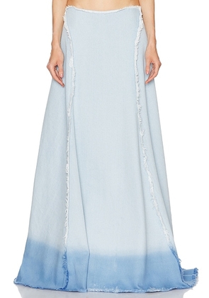 Jade Cropper Maxi Skirt in Light Blue - Blue. Size 38 (also in ).