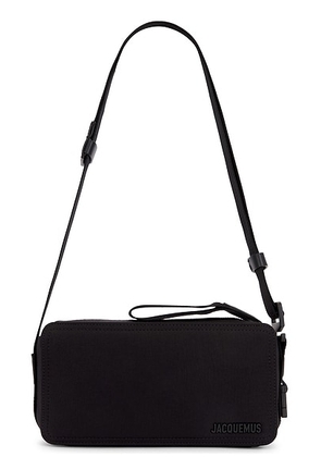 JACQUEMUS Le Cuerda Horizontal in Black - Black. Size all.