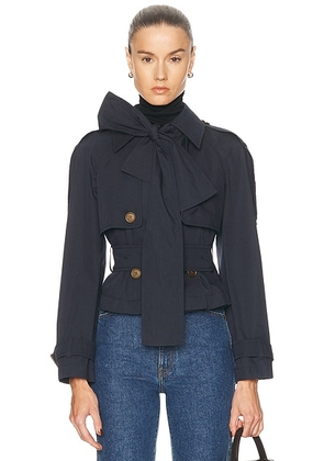 Burberry Trerose Jacket in Navy Black - Navy. Size 0 (also in 4, 8).