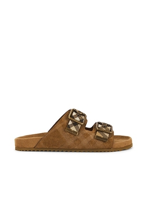 Burberry Urchin Sandal in Jute - Tan. Size 38 (also in 39.5, 40).