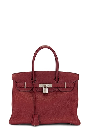 hermes Hermes Togo Birkin 30 Handbag in Rouge - Burgundy. Size all.