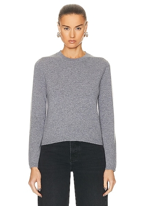 Guest In Residence Shrunken Crew Top in Steel - Grey. Size L (also in ).