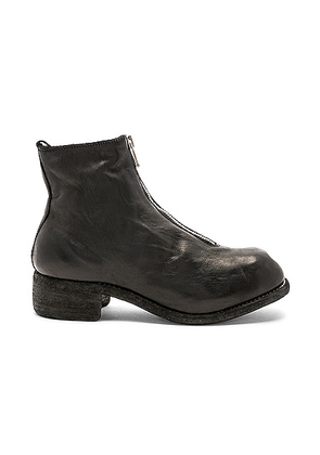 Guidi Soft Horse Full Grain Front Zip Boots in Black - Black. Size 42 (also in 43, 44, 45, 46).