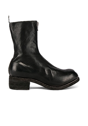 Guidi PL2 Full Grain Horse Front Zip Boot in Black - Black. Size 41 (also in 46).