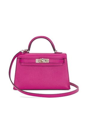 hermes Hermes Epsom Kelly 20 Sellier Handbag in Rose Pourpre - Rose. Size all.