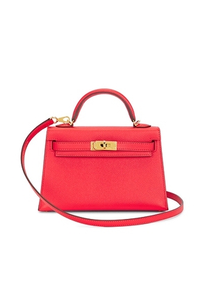 hermes Hermes Epsom Kelly Sellier 20 Handbag in Rouge Tomate - Red. Size all.