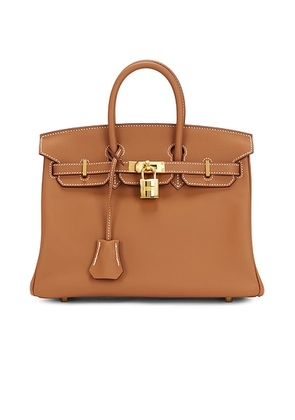 hermes Hermes Swift Birkin 25 Handbag in Gold - Brown. Size all.